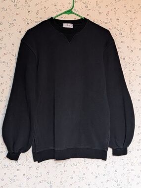 🖤 LA Tribe Crewneck Sweatshirt Balloon Sleeves split hem long length